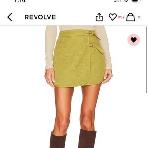 Tularosa quilted mini skirt XS